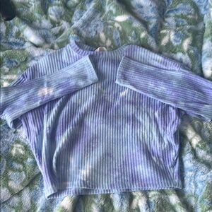 H&M Blue Ribbed Sweater